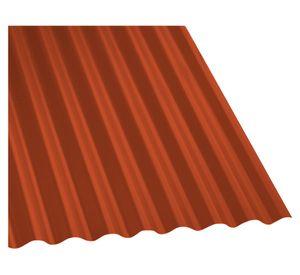 Teja acero pintado acanalado 3-4 0.35 mm 85.1x300 cm terracota