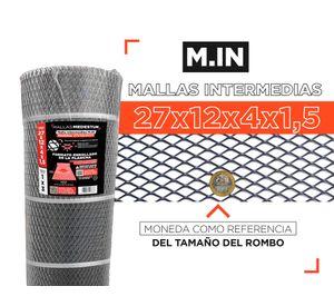 Malla Intermedia 27x12x4x1.5 acero 1x3 m