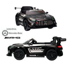 Auto a batería Mercedes Benz AMG GT3 12 V negro