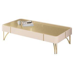 Mesa centro Doncella champagne 31x66x132 cm