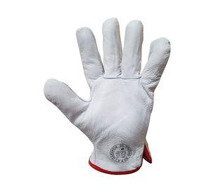 Guante Cabritilla s/forro L blanco 10 un.
