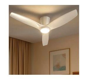 Ventilador de techo Faro 42'' blanco luz led 3 colores 55 W