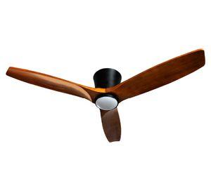 Ventilador de techo Faro 42'' nogal luz led 3 colores 55 W