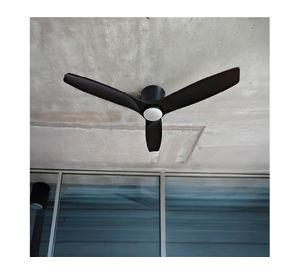 Ventilador de techo Faro 42'' negro luz led 3 colores 55 W