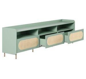 Rack para TV 3 puertas Noa verde