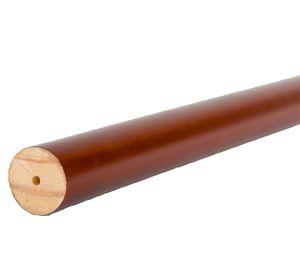Barra para cortina madera 200x1.9 cm chocolate