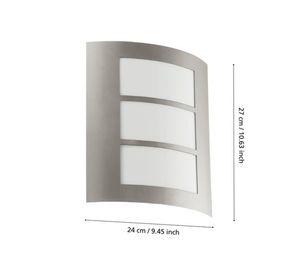 Apliqué 1L E27 City plateado Eglo