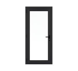 Puerta 95x200 cm PVC alemán termopanel Blindex antracita