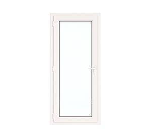 Puerta 95x200 cm PVC alemán termopanel Blindex blanco