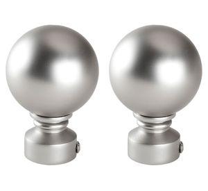 Terminal bola 19 mm satín 2 unidades