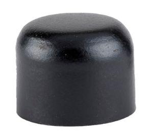 Terminal para barra tope fierro 19 mm negro 2 un.