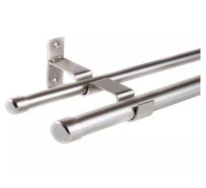 Terminal para barra tope fierro 19 mm satín 2 un.