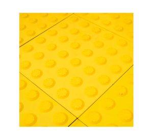 Piso Podo táctil estriado amarillo 0.7 mm 1.77 m2