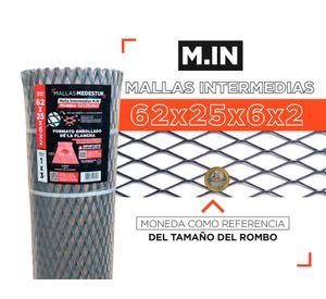 Rollo Malla intermedia 62x25x6x2 acero 1x3 m