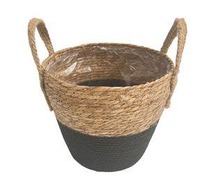 Maceta canasto base negro 32 cm