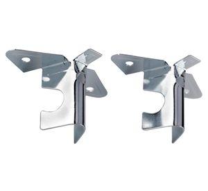 Soporte Simple techo cromado 16 mm 2 unidades