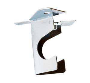 Soporte Simple techo cromado 16 mm 2 unidades