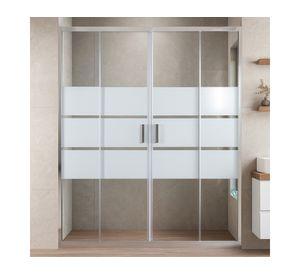Mampara ajustable ducha Style blanco 160-180 cm