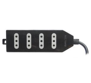 Alargador múltiple sin switch 4 posiciones 1.5 m 10A 250V negro