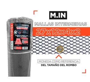 Malla Intermedia 27x12x4x2 acero 1x3 m
