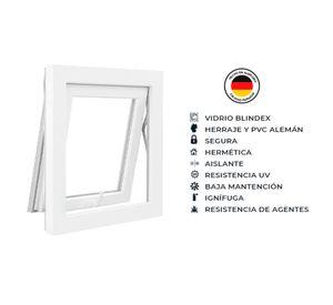 Ventana termopanel Proyectante PVC 50x50x10 cm blanco