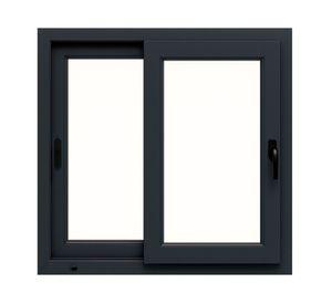 Ventana termopanel Corredera PVC 121x100x10 cm antracita