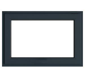 Ventana termopanel Fija PVC 120x70x10 cm antracita