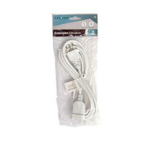 Extensión eléctrica 1 posición 3 m 10A 250V blanco
