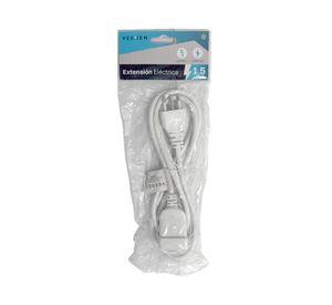 Extensión eléctrica 1 posición 1.5 m 10A 250V blanco