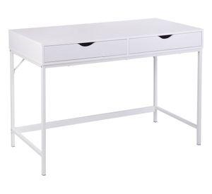 Escritorio Oregón blanco 2 cajones