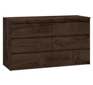 Cómoda Grecco tabaco 6 cajones