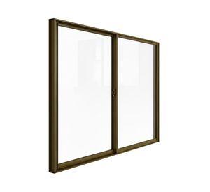 Ventana Línea 4000 aluminio titanio 150x150 cm
