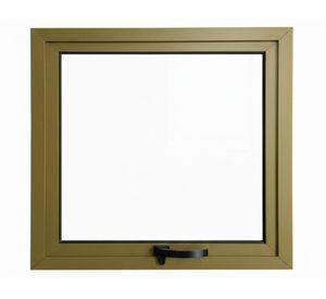 Ventana Línea 42 aluminio titanio 60x60 cm