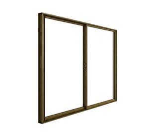 Ventana Línea 4000 aluminio titanio 140x120 cm