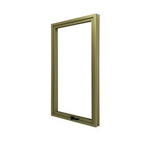 Ventana Línea 42 aluminio titanio 60x120 cm