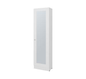 Clóset 1 puerta con espejo Praga blanco 180.8x49.1x30.2 cm