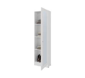 Clóset 1 puerta con espejo Praga blanco 180.8x49.1x30.2 cm
