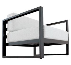 Sofá 1 cuerpo Montego OLE tela negro/beige