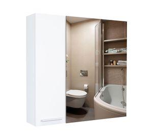 Botiquín con espejo Sines blanco 60x60x14.9 cm