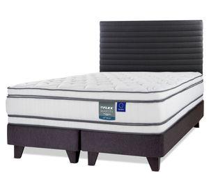 Cama Europea Majesty 2 plazas base dividida + respaldo Modern