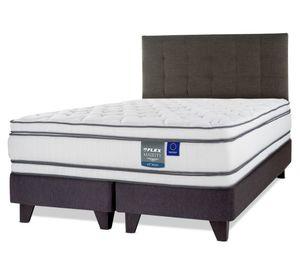 Cama europea Majesty king base dividida + 1 respaldo Design grafito