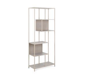 Librero Seaford taupe 185x77x35 cm