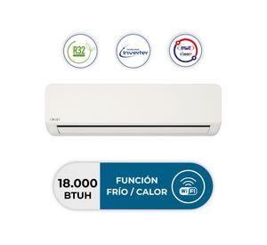 Aire acondicionado split Inverter Wifi 1461 W 18000 BTU frío/calor