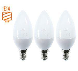 Ampolleta LED 6W E14 cálida 3 un.