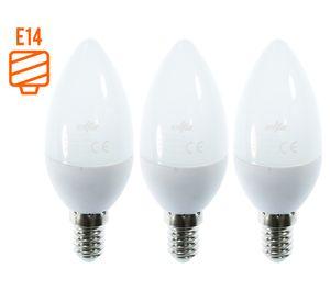 Ampolleta LED 6W E14 fría 3 un.