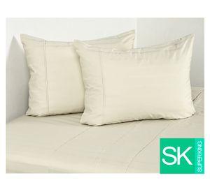 Sábanas Súper King 500 Hilos Dobby Thin beige