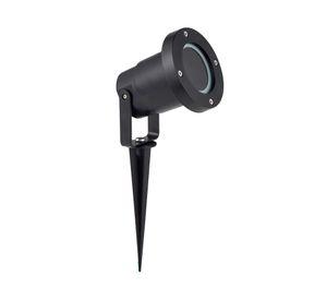 Estaca sintética Costa negro mate 7 W GU10 1 luz