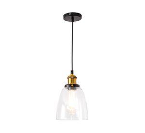 Lámpara colgante Maggie vidrio 40 W E27 14 cm luz cálida