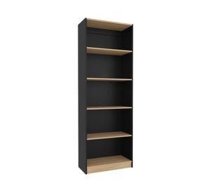 Estante Home E3 wengué/fresno europeo 4 repisas 180.6x62.8x29.9 cm