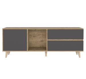 Rack TV Salem macadamia/plomo 65''